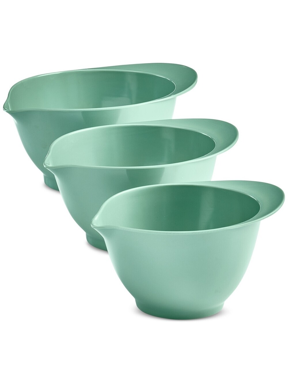 39$ The Cellar Melamine Batter Bowls Set of 3 Light Green